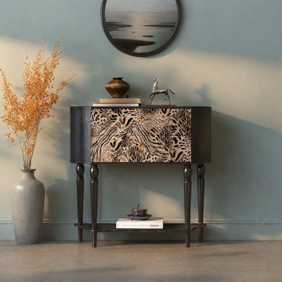 33.5in Retro Style Two Drawers Sideboard