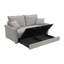 Canapé-lit modulaire en chenille Oren avec rangement et 2 coussins décoratifs Oren