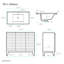 Meuble-lavabo noir 48 po Cascade-97471214