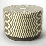Chevron Bone Inlay Coffee Table