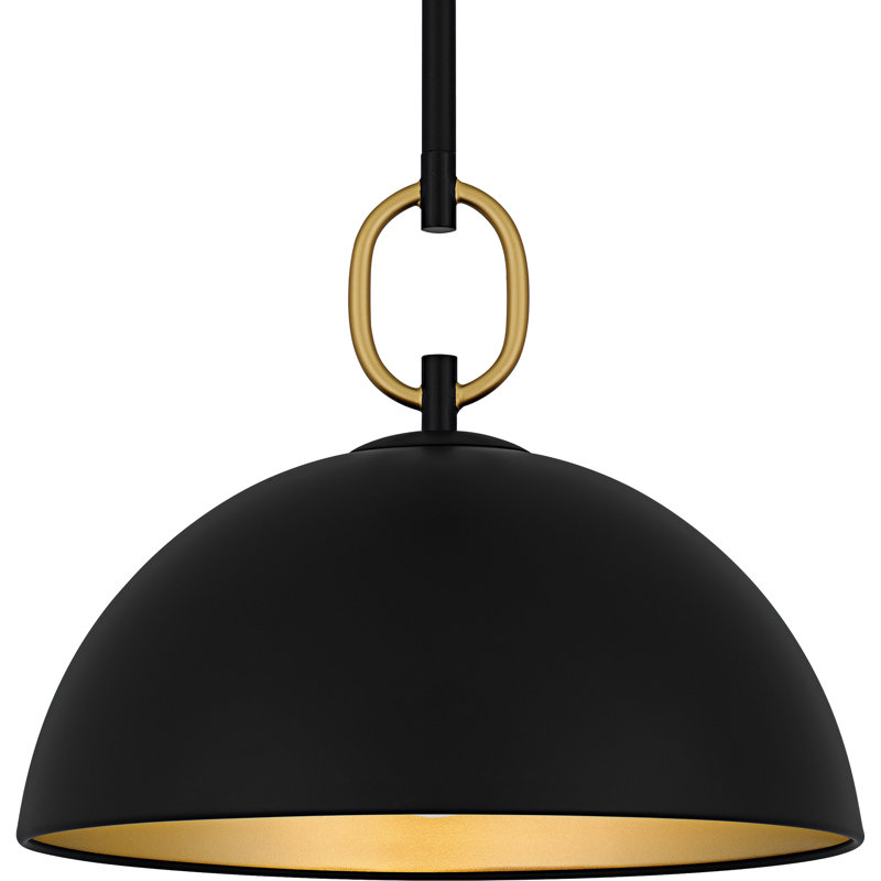 Cleo 1-Light Matte Black Pendant