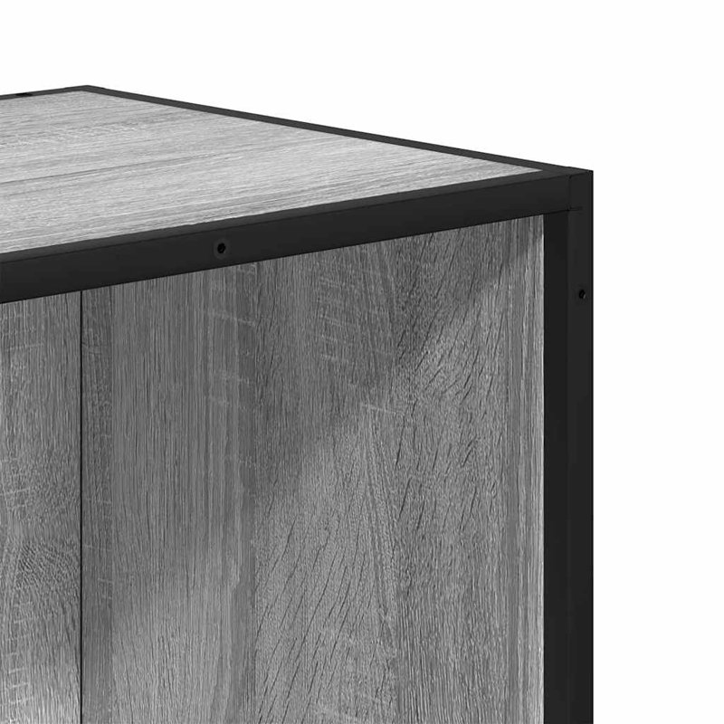 Alvon 107.5cm H Bookcase, (9 Shelves) 107.5cmH x 97.5cmW x 33cmD, Grey Sonoma