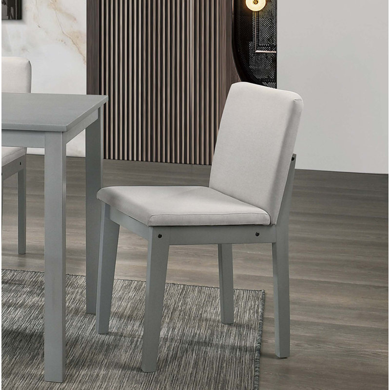 Ensemble de salle à manger 5 pièces, Gris pâle / gris, Gris