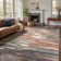 Modern Abstract Performance Machine Washable Area Rug, Non-Slip Backing