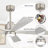 52'' Dimmable Solid Wood Blades Ceiling Fan With Lights And Remote Control Reversible Dc Motor Timer Memory-1783718375
