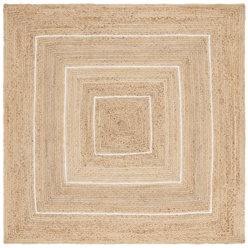 Selinger Natural Fiber Flatweave Jute Rug, Square 6'