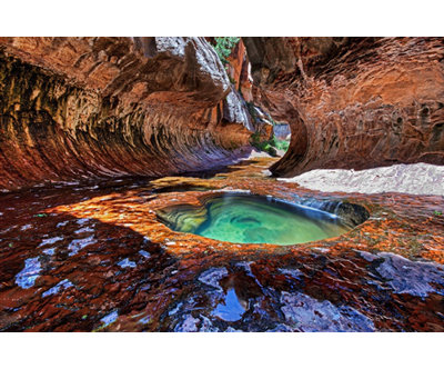 "The Subway Zion National Park Utah" par Scott Barlow, reproduction de photo sur toile