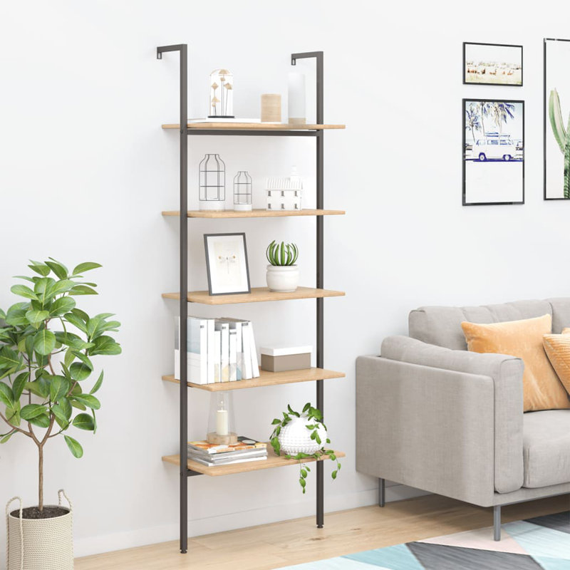 Rahoz Bookcase, Light Brown/Black
