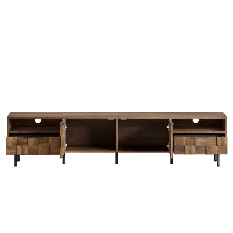 Console média Mid-Century avec beaucoup de rangement