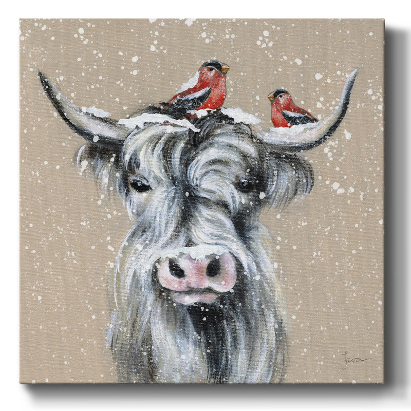 «Playful Winter» sur toile, H 16 po x l 16 po x P 1,5 po