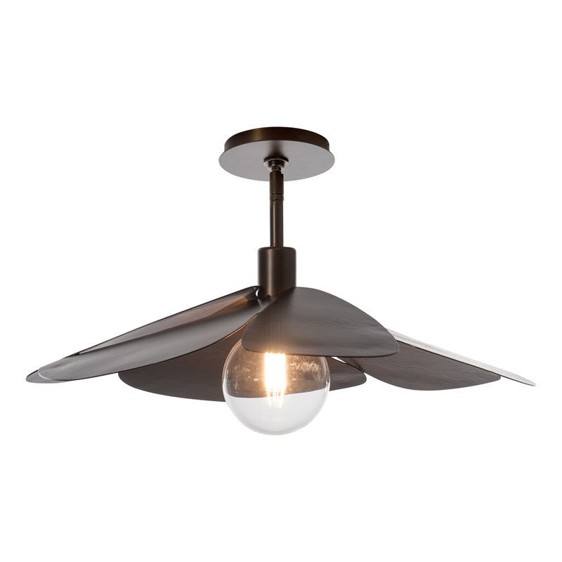 Luminaire suspendu Hana, Bronze frotté à l'huile, 53.9"