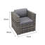 Oseasons® Syeed Rattan 8 Seat Corner Set in Dove Grey-82190682