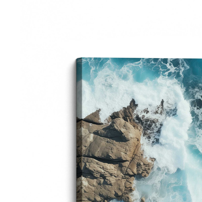 Sapphire Seaside Dance, grande impression sur toile, H 36 po x l 54 po