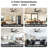 Modern 65'' Double-Sided Blade Windmill Large Ceiling Fan with Dimmable 3CCT LED Lights and Remote Control, 6-Speed Reversible DC Motor, Timer, 4"/10" Downrods, for Indoor/Covered Outdoor-724979337