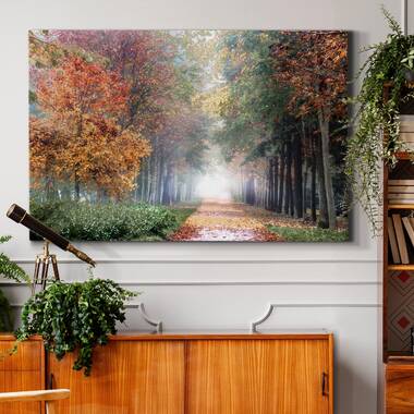 WexfordHome Misty Road by Lars Van de Goor Photographic Print on Wrapped Canvas