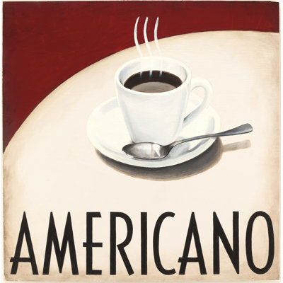 "Café moderne III" par Marco Fabiano, reproduction d'art sur toile non encadrée