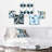 Cordellia - Patchwork Wall Art Set Of 5