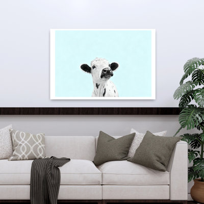 Art contemporain, vache rétro, art mural