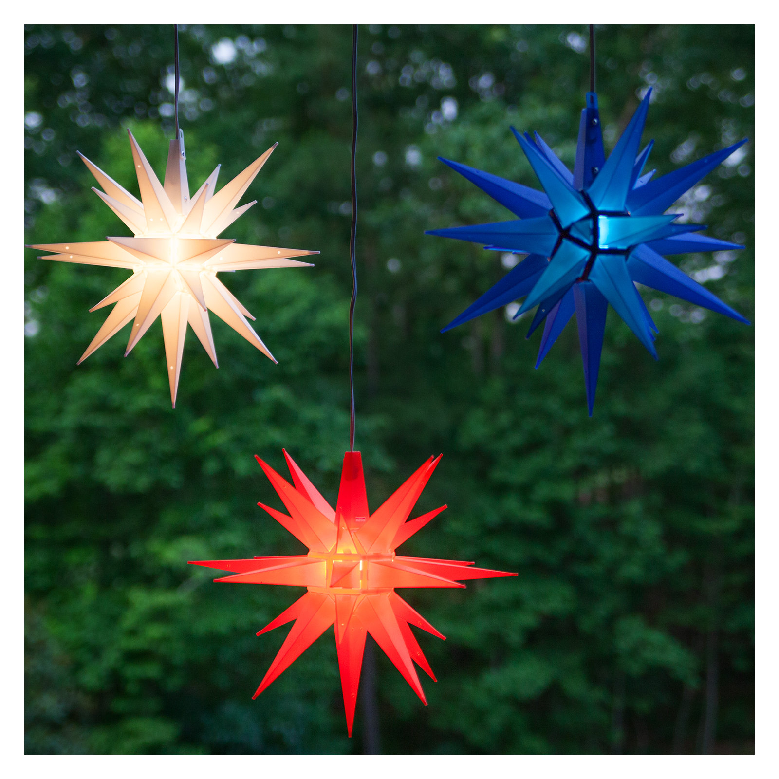 Moravian Star Lighted Display, Blue