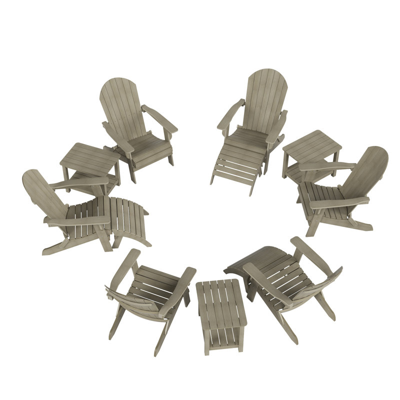 Arrlo 6 - Person Patio Conversation Set, Weathered Gray