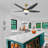 52" 5 - Blade Reversible Ceiling Fan With LED Light and Remote Control