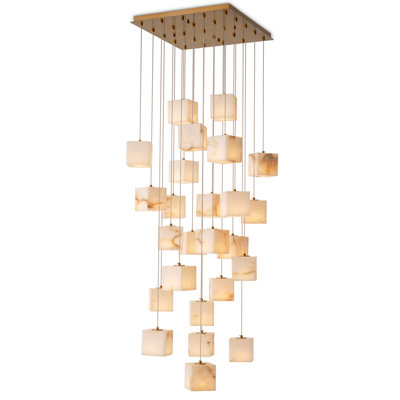 Chandelier Duboce Antique Brass Finish - Lamp