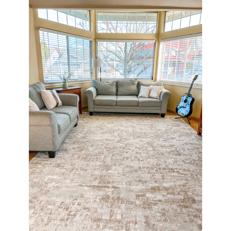Tapis crème / beige Straten, Rectangle 9 pi 2 po x 12 pi