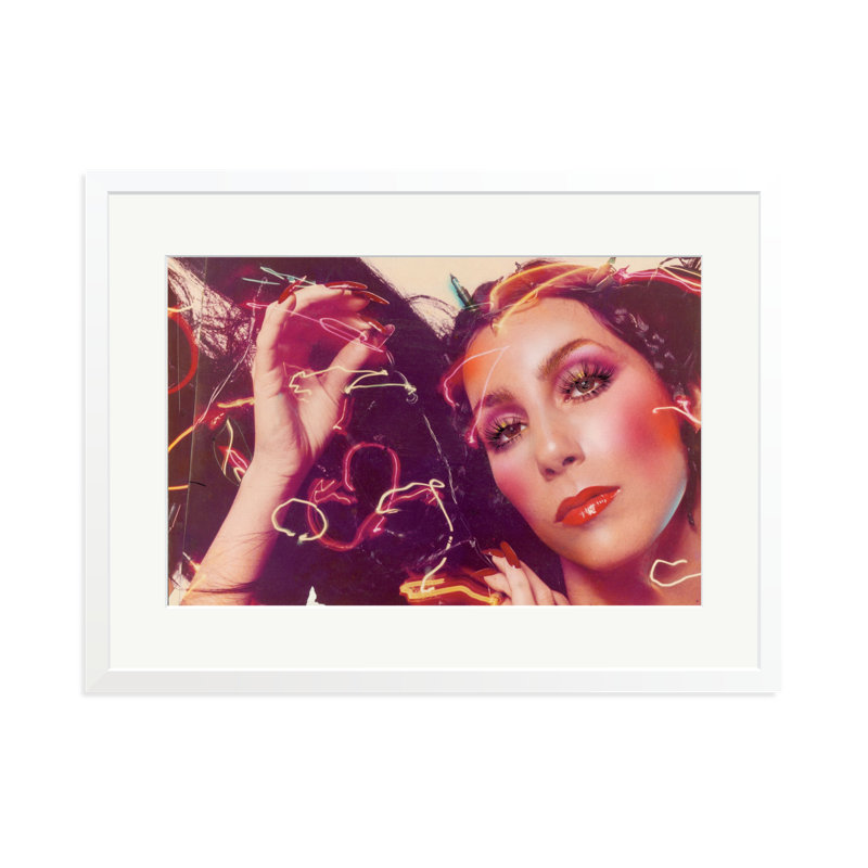 Cher, 23" H x 31" W, White