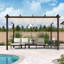 Pergola en aluminium mauve avec auvent-96127693-80546452