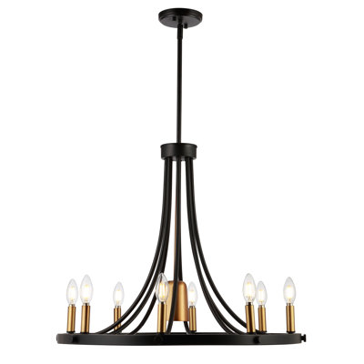 Lustre géométrique de style bougie