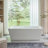 Elena 59" x 30" Freestanding Soaking Acrylic Bathtub-84363953