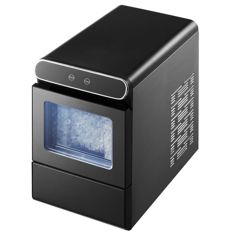 Countertop Nugget Ice Maker 37Lbs/24H Self-Cleaning with Scoop Basket Home Bar