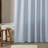 Calvin Klein Waffle Solid Blue Shower Curtain