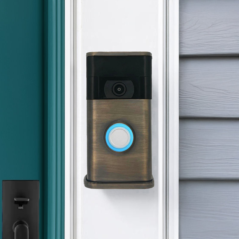Traditional Video Doorbell Cover (Ring 2nd Gen Compatible), Antique Brass