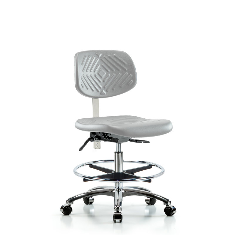 Margery Task Chair, Blue, Casters, No