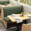 Banc rembourré en similicuir Light Luxury
