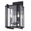 Lanterne murale d'extérieur noir naturel H 15,75 po à 2 ampoules