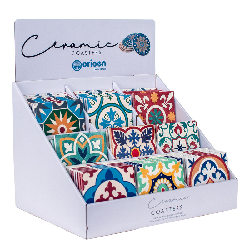 Ceramic Square 72 Piece Coaster Set