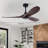 60 Inch 8 Blades Retro Ceiling Fan Light With Remote Control and Timing Function 6 Speeds
