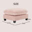 Repose-pieds en tissu chenille pour salon-132913222