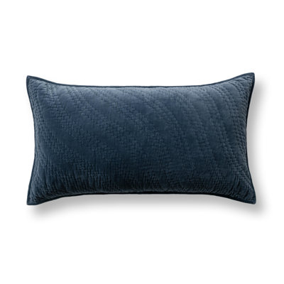 Elms Velvet Crisp Blue King Sham