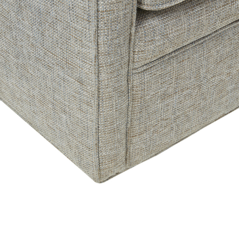 Fauteuil pivotant à siège large Brianne, Gris