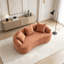 Causeuse en chenille courbée sans assemblage avec mousse 30D et 3 coussins-1662456792