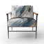 Fauteuil d'appoint rembourré Black Horse Side Portait II-213220198