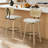 26" Upholstered Counter Height Swivel Bar Stools-125578921