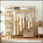 Portemanteau autoportant avec porte-chaussures pour hall, salon, chambre à coucher, vestibule