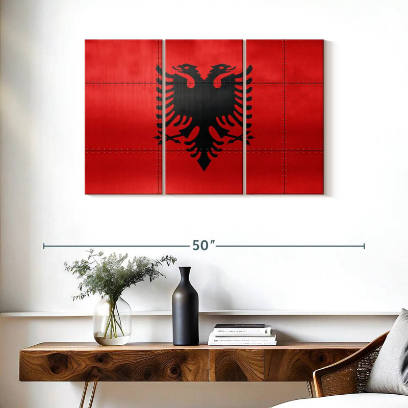Drapeau de l'Albanie Borges, H 24 po x l 38 po