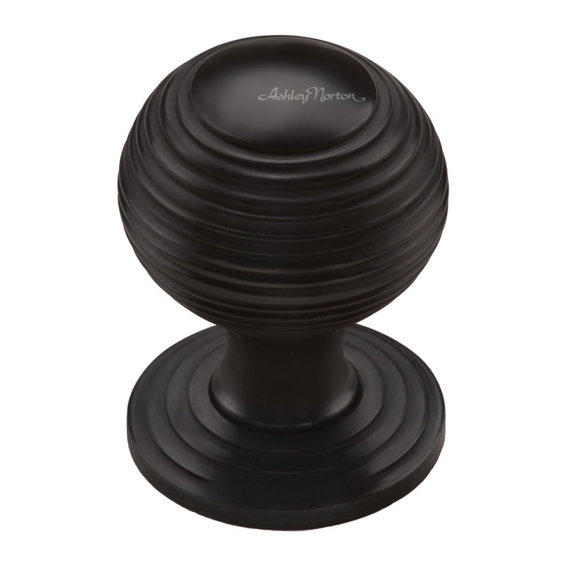 1 1/4" Diameter Round Knob, Flat Black