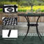 Abdulkerim Aluminium Garden Table with Parasol Hole for 2-4, 90cm Round Black