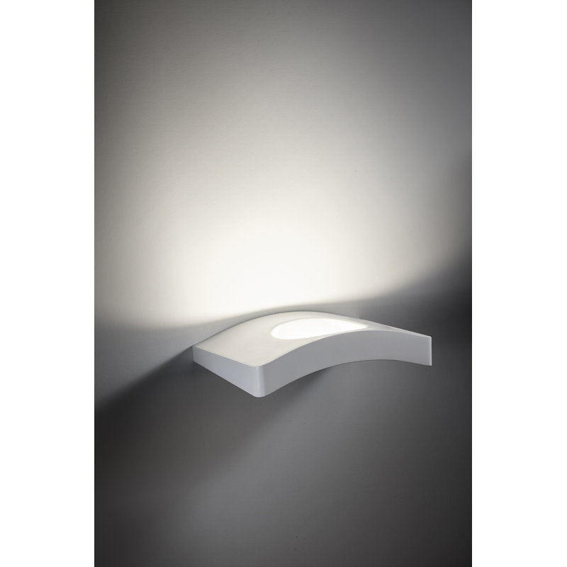 Galaviz LED Flush Mounted Sconce, White Matte